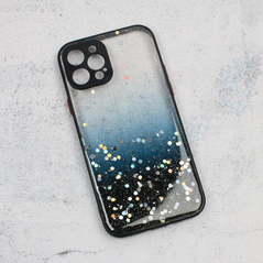 Zastitna maska (futrola) okvir Glitter - iPhone 12 Pro 6.1 crna.