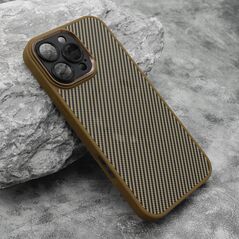 Zastitna maska (futrola) CARBON MagSafe - iPhone 16 Pro Max (6.9) zlatna (small camera) (MS).