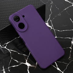 Zastitna maska (futrola) Teracell Giulietta - Xiaomi Redmi 13C mat tamno ljubicasta.