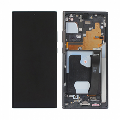 LCD displej (ekran) - Samsung N985F/Samsung N980 Galaxy Note 20 Ultra + touchscreen + okvir crni OLED.