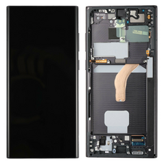 LCD displej (ekran) - Samsung S908/Galaxy S22 Ultra + touchscreen + okvir crni OLED.