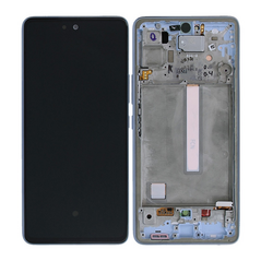LCD displej (ekran) - Samsung A536/Galaxy A53 5G + touchscreen + okvir Awesome Blue Service Pack ORG/GH82-28024C.