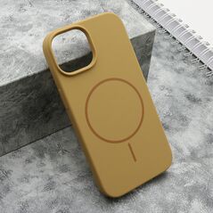 Zastitna maska (futrola) FLEX MagSafe - iPhone 15 zlatna (MS).