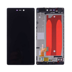 LCD displej (ekran) - Huawei P8 + touchscreen + okvir crni CHO.