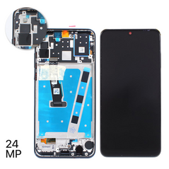 LCD displej (ekran) - Huawei P30 Lite + touchscreen + okvir crni (Version 24MP).