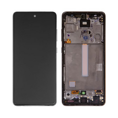 LCD displej (ekran) - Samsung A525/Galaxy A52 2021 + touchscreen + okvir crni Service Pack ORG/GH82-25524A.
