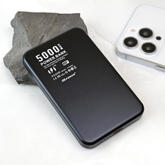 Univerzalna Back Up Baterija prenosiva baterija Magsafe Oxpower PD W52 5000mAh crna.