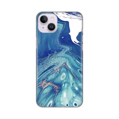 Zastitna silikonska maska (futrola) PRINT - iPhone 14 Plus Blue Marble.