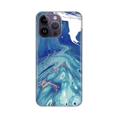 Zastitna silikonska maska (futrola) PRINT - iPhone 14 Pro Max 6.7 Blue Marble.