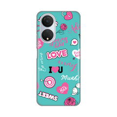 Zastitna silikonska maska (futrola) PRINT - Huawei Honor X7 Love.