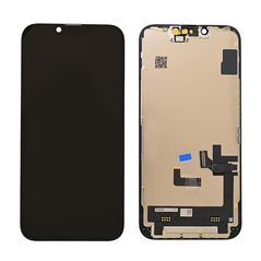 LCD displej (ekran) - iPhone 14 + touchscreen crni Soft OLED (JK).