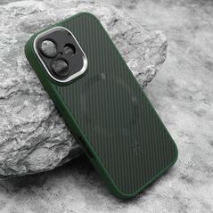 Zastitna maska (futrola) CARBON MagSafe - iphone 16 (6.1) zelena (small camera) (MS).