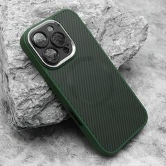 Zastitna maska (futrola) CARBON MagSafe - iPhone 16 Pro (6.3) zelena (small camera) (MS).