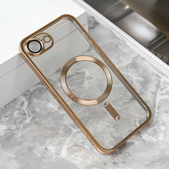 Zastitna maska (futrola) Magsafe Lux - iPhone 16E zlatna.