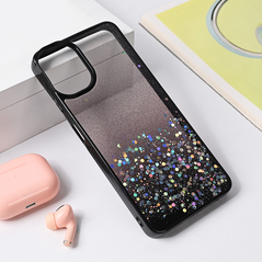 Zastitna maska (futrola) okvir Glitter - Samsung A065F Galaxy A06 crna.