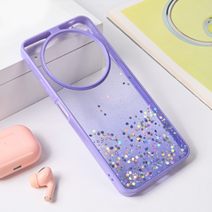 Zastitna maska (futrola) okvir Glitter - Xiaomi Redmi 14C ljubicasta.