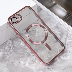 Zastitna maska (futrola) Magsafe Lux - iPhone 16E roze.