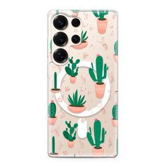 Zastitna maska (futrola) silikonska print MagSafe - Samsung S938 Galaxy S25 Ultra 5G cactus (MS).