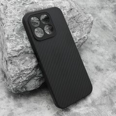 Zastitna silikonska maska (futrola) CARBON LIGHT - Huawei Honor X8c crna (MS).