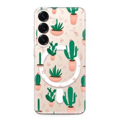 Zastitna maska (futrola) silikonska print MagSafe - Samsung S931 Galaxy S25 5G cactus (MS).