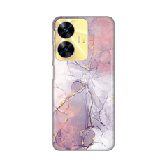 Zastitna silikonska maska (futrola) PRINT - Realme C55 Pink Marble.