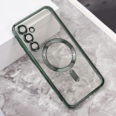 Zastitna maska (futrola) Magsafe Lux - Samsung A556 Galaxy A55 5G zelena.