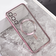 Zastitna maska (futrola) Magsafe Lux - Samsung A556 Galaxy A55 5G roze.