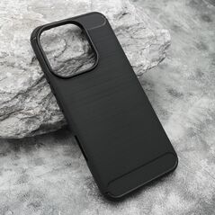 Zastitna silikonska maska (futrola) BRUSHED - Huawei Honor 400 Lite crna (MS).
