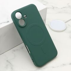 Zastitna maska (futrola) VELVET TOUCH MagSafe - iPhone 16 (6.1) tamno zelena (MS).