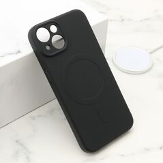 Zastitna maska (futrola) VELVET TOUCH MagSafe - iPhone 15 crna (MS).