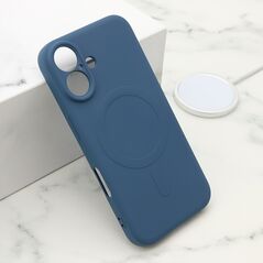 Zastitna maska (futrola) VELVET TOUCH MagSafe - iPhone 16 (6.1) plava (MS).