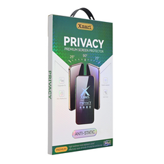 stitno staklo Staklena folija (zastitno kaljeno staklo) za ekran X Mart 9D Privacy - Samsung S921 Galaxy S24 5G/S931 Galaxy S25 5G (fingerprint unlock).