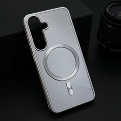 Zastitna maska (futrola) ZEN SHIELD MagSafe - Samsung S931 Galaxy S25 5G srebrna (MS).