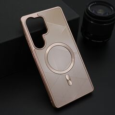 Zastitna maska (futrola) ZEN SHIELD MagSafe - Samsung S938 Galaxy S25 Ultra 5G roze (MS).