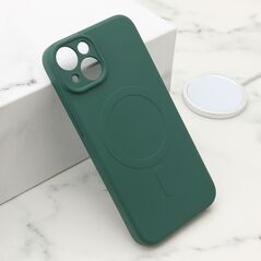 Zastitna maska (futrola) VELVET TOUCH MagSafe - iPhone 15 tamno zelena (MS).