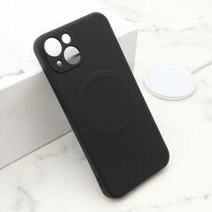 Zastitna maska (futrola) VELVET TOUCH MagSafe - iPhone 13 (6.1) crna (MS).