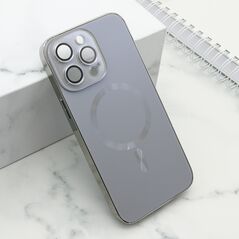 Zastitna maska (futrola) ELEGANT METAL MAGSAFE - iPhone 14 Pro Max (6.7) siva (MS).