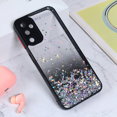 Zastitna maska (futrola) okvir Glitter - Samsung A145R/A146B Galaxy A14 4G/5G crna.