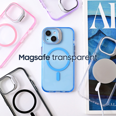 Zastitna maska (futrola) Magsafe Transparent - iPhone 12 6.1 ljubicasta.