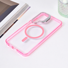 Zastitna maska (futrola) Magsafe Transparent - Samsung S926B Galaxy S24 Plus pink.