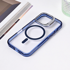 Zastitna maska (futrola) Magsafe Transparent - iPhone 16 Pro plava.