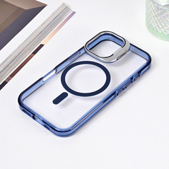 Zastitna maska (futrola) Magsafe Transparent - iPhone 16 6.1 plava.