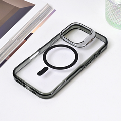 Zastitna maska (futrola) Magsafe Transparent - iPhone 16 Pro crna.