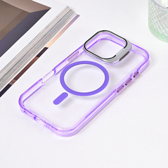 Zastitna maska (futrola) Magsafe Transparent - iPhone 16 Pro ljubicasta.