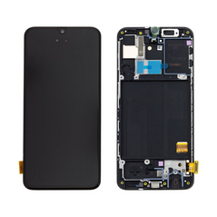 LCD displej (ekran) - Samsung A405/Galaxy A40 + touchscreen + okvir crni CHO.