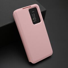 Zastitna maska (futrola) na preklop (bi fold) Smart Window - Samsung S911B Galaxy S23 5G roze (MS).