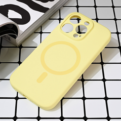 Zastitna maska (futrola) Magsafe Pure color - iPhone 16 Pro zuta.