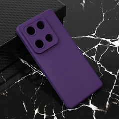 Zastitna maska (futrola) Teracell Giulietta - Xiaomi Redmi Note 14S (EU) mat tamno ljubicasta.