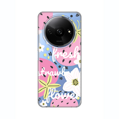 Zastitna ultra tanka (skin) maska / futrola PRINT - Xiaomi Redmi A3 Fresh Pink.