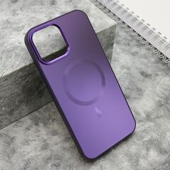 Zastitna maska (futrola) COLOR METAL MagSafe - iPhone 13 Pro Max (6.7) ljubicasta (MS).